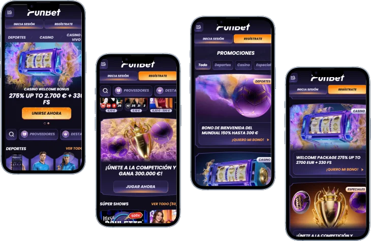 FunBet Casino Bonos y Promociones en Móvil FunBet Casino versión móvil con bonos deportivos, promociones y juegos de casino